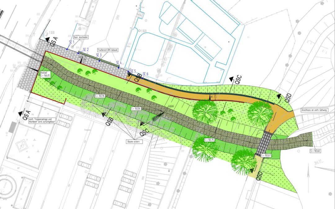 Ausbau Hüttengrundbach, Offenlegung Bereich Neumarkt