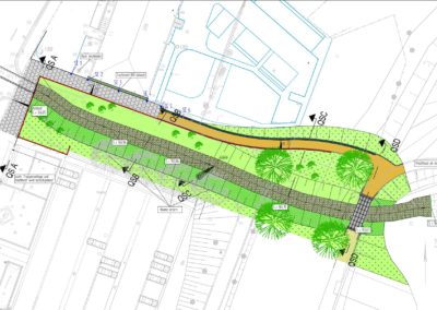 Ausbau Hüttengrundbach, Offenlegung Bereich Neumarkt
